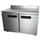 Koolmore 48" Stainless Steel 2 Door Worktop Commercial Freezer with 3 1/2 Backsplash - 12 cu.ft,  FWT-2D-12C - alternate 8